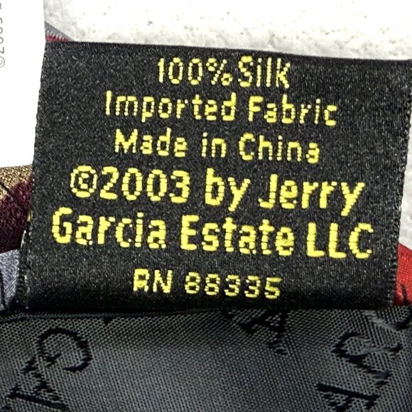 Vtg. J. Garcia Extra Long Silk Tie Wetlands II Collection - 61.5" x 4" - NWT - Picture 9 of 9